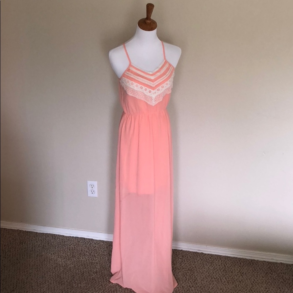 Papaya maxi dress